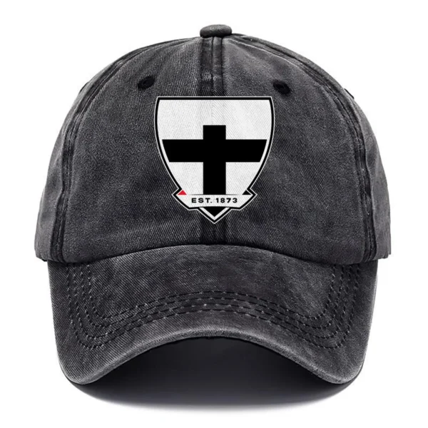 St Kilda Saints AFL Exclusive Logo Washed Cotton Baseball Cap - Printed With Box HOAFL100525BC01STK - Black