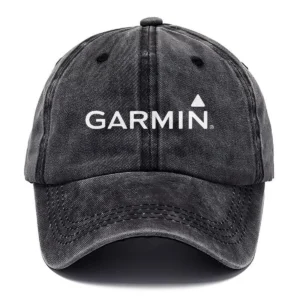 Garmin Fishing AU Exclusive Logo Washed Cotton Baseball Cap - Printed With Box HOFS070525AU1GA - Black