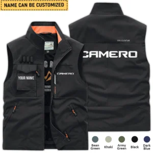Camero Fishing AU Exclusive Logo Outdoor Sleeveless Vest HOFS140525A01CMR - Black