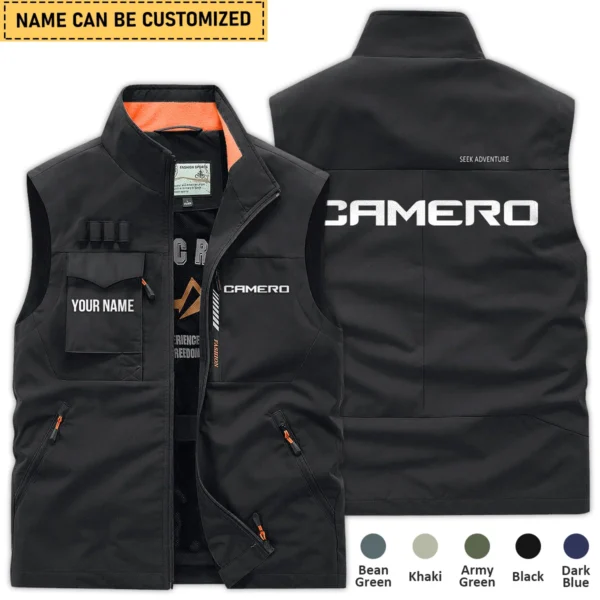 Camero Fishing AU Exclusive Logo Outdoor Sleeveless Vest HOFS140525A01CMR - Black