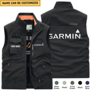 Garmin Fishing AU Exclusive Logo Outdoor Sleeveless Vest HOFS140525A01GA - Black