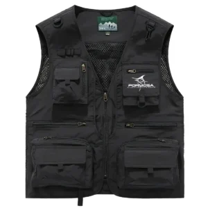 Formosa Marine Fishing AU Exclusive Logo Quick Drying Vest HOFS150525A02FOM - Black
