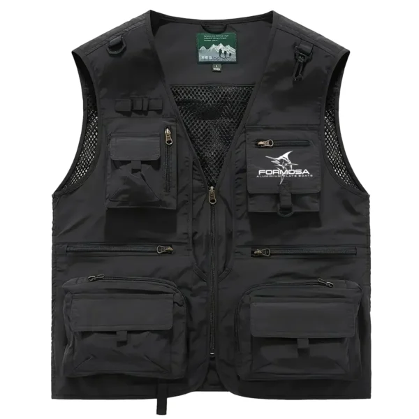 Formosa Marine Fishing AU Exclusive Logo Quick Drying Vest HOFS150525A02FOM - Black