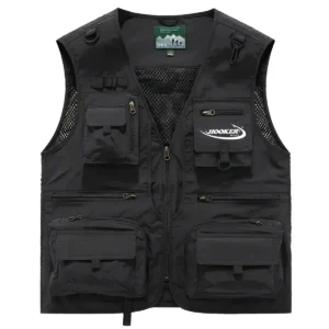 Hooker Boats Fishing AU Exclusive Logo Quick Drying Vest HOFS150525A02HOO - Black