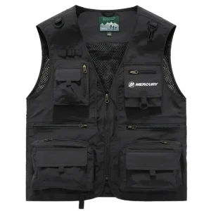 Mercury Marine Fishing AU Exclusive Logo Quick Drying Vest HOFS150525A02MCM - Black