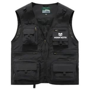 Minn Kota Fishing AU Exclusive Logo Quick Drying Vest HOFS150525A02MNK - Black