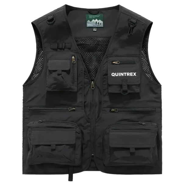 Quintrex Fishing AU Exclusive Logo Quick Drying Vest HOFS150525A02QTX - Black
