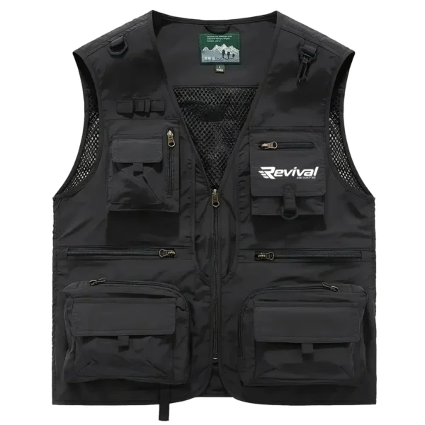 Revival Boats Fishing AU Exclusive Logo Quick Drying Vest HOFS150525A02RVB - Black