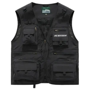 Surtees Fishing AU Exclusive Logo Quick Drying Vest HOFS150525A02SUB - Black