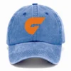 GWS Giants AFL Exclusive Logo Washed Cotton Baseball Cap - Printed With Box HOAFL100525BC01GWS - Blue