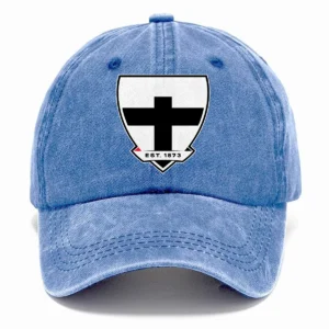 St Kilda Saints AFL Exclusive Logo Washed Cotton Baseball Cap - Printed With Box HOAFL100525BC01STK - Blue