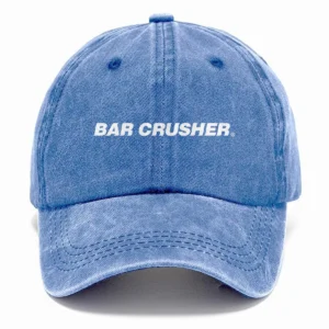 Bar Crusher Fishing AU Exclusive Logo Washed Cotton Baseball Cap - Printed With Box HOFS070525AU1BCR - Blue