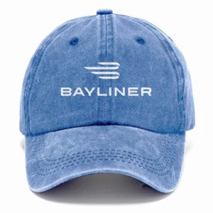 Bayliner Fishing AU Exclusive Logo Washed Cotton Baseball Cap - Printed With Box HOFS070525AU1BYL - Blue