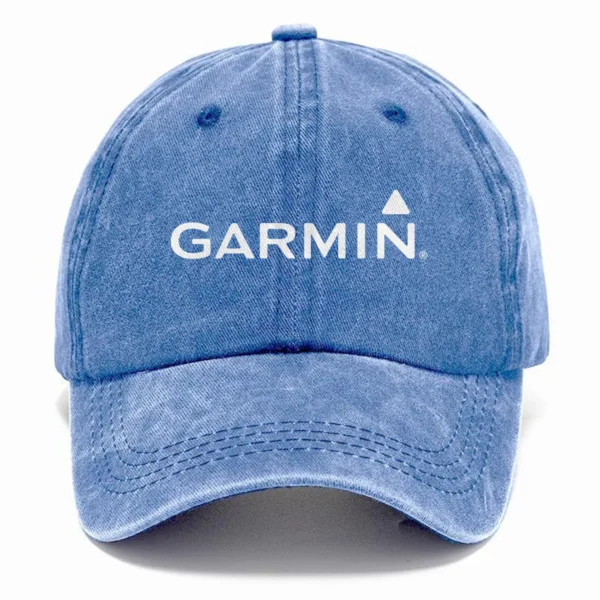 Garmin Fishing AU Exclusive Logo Washed Cotton Baseball Cap - Printed With Box HOFS070525AU1GA - Blue