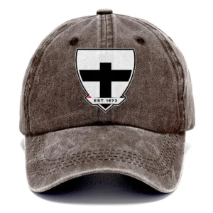 St Kilda Saints AFL Exclusive Logo Washed Cotton Baseball Cap - Printed With Box HOAFL100525BC01STK - Brown