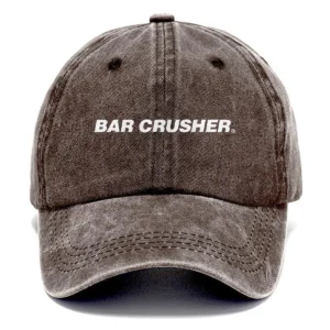 Bar Crusher Fishing AU Exclusive Logo Washed Cotton Baseball Cap - Printed With Box HOFS070525AU1BCR - Brown
