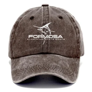 Formosa Marine Fishing AU Exclusive Logo Washed Cotton Baseball Cap - Printed With Box HOFS070525AU1FOM - Brown
