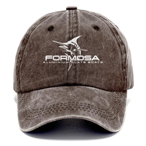 Formosa Marine Fishing AU Exclusive Logo Washed Cotton Baseball Cap - Printed With Box HOFS070525AU1FOM - Brown