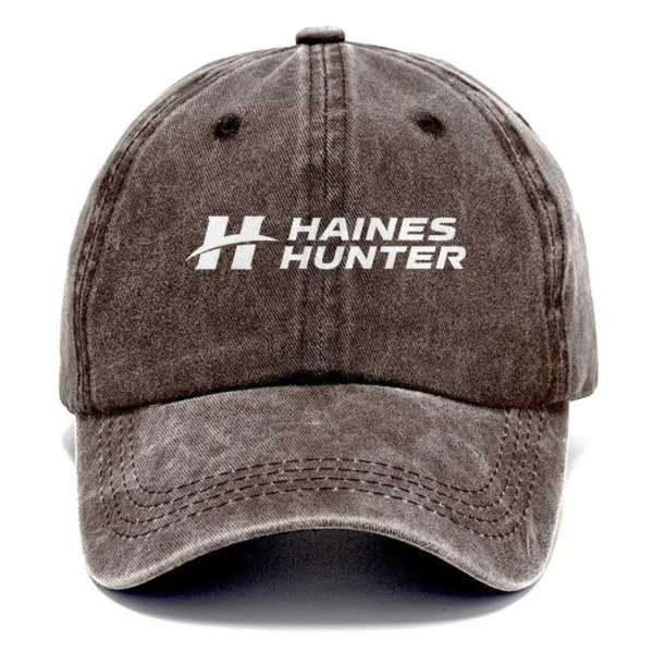 Haines Hunter Fishing AU Exclusive Logo Washed Cotton Baseball Cap - Printed With Box HOFS070525AU1HHT - Brown