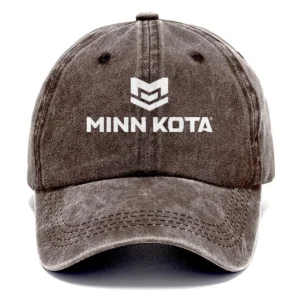Minn Kota Fishing AU Exclusive Logo Washed Cotton Baseball Cap - Printed With Box HOFS070525AU1MNK - Brown