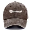 Revival Boats Fishing AU Exclusive Logo Washed Cotton Baseball Cap - Printed With Box HOFS070525AU1RVB - Brown