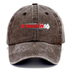 Stacer Fishing AU Exclusive Logo Washed Cotton Baseball Cap - Printed With Box HOFS070525AU1STC - Brown