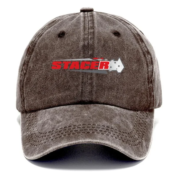 Stacer Fishing AU Exclusive Logo Washed Cotton Baseball Cap - Printed With Box HOFS070525AU1STC - Brown