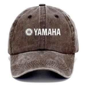 Yamaha Marine Fishing AU Exclusive Logo Washed Cotton Baseball Cap - Printed With Box HOFS070525AU1YMM - Brown