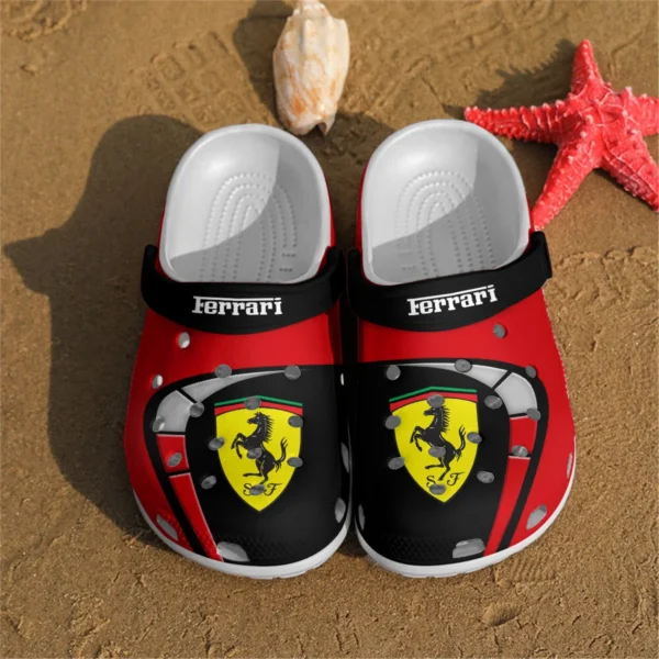 Ferrari F1 Crocs - Waterproof Odor-resistant Antimicrobial BL6425A1FRR - Black