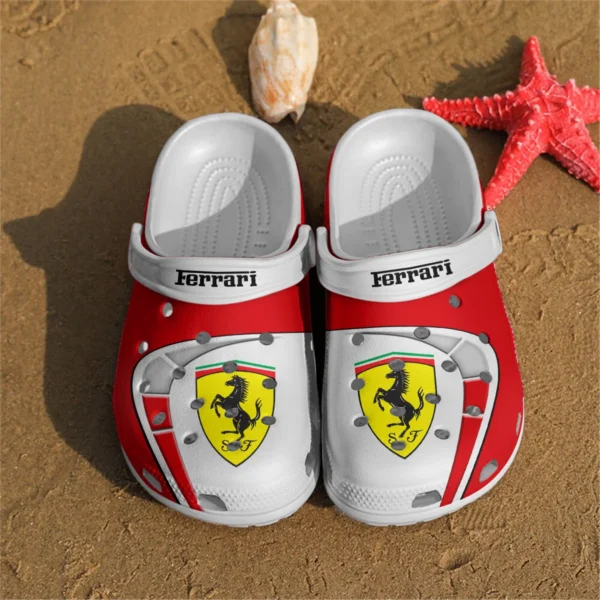 Ferrari F1 Crocs - Waterproof Odor-resistant Antimicrobial BL6425A1FRR - White