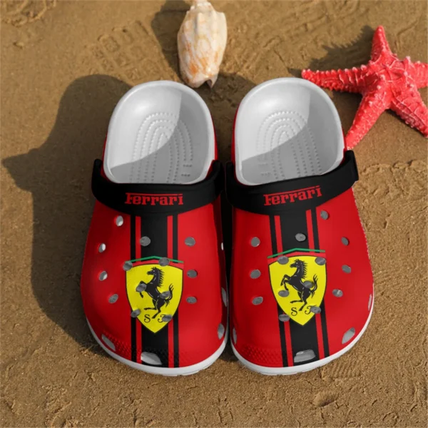 Ferrari F1 Crocs - Waterproof Odor-resistant Antimicrobial BL6425A2FRR - Black