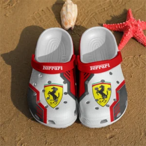 Ferrari F1 Crocs - Waterproof Odor-resistant Antimicrobial BL6425A3FRR - White
