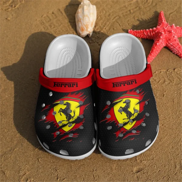 Ferrari F1 Crocs - Waterproof Odor-resistant Antimicrobial BL6425A4FRR - Black