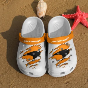 McLaren F1 Crocs - Waterproof Odor-resistant Antimicrobial BL6425A4MCL - White