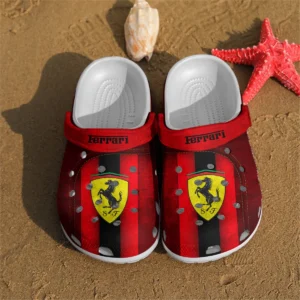 Ferrari F1 Crocs - Waterproof Odor-resistant Antimicrobial BL6425A5FRR - Black