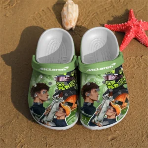 Lando Norris McLaren F1 Crocs - Waterproof Odor-resistant Antimicrobial BLMCL8425A10