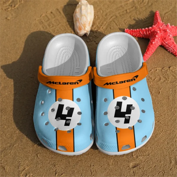 Lando Norris 4 McLaren F1 Crocs - Waterproof Odor-resistant Antimicrobial BLMCL8425A15