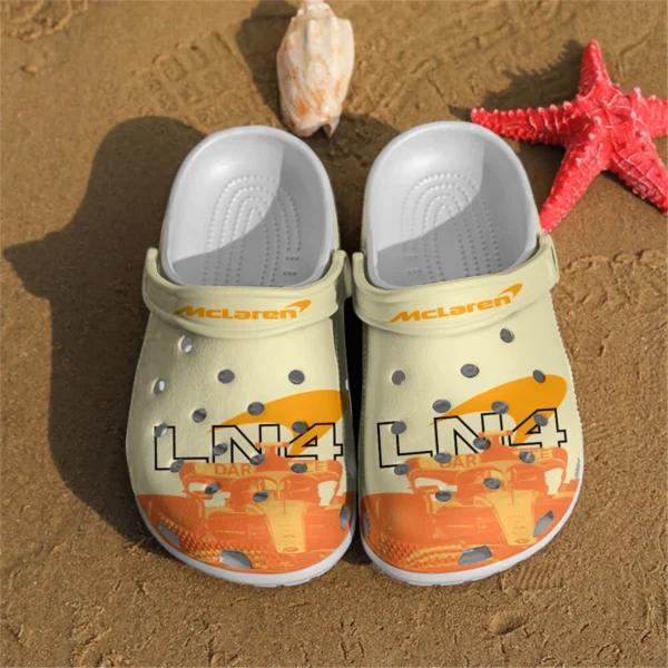 Lando Norris 4 McLaren F1 Crocs - Waterproof Odor-resistant Antimicrobial BLMCL8425A19