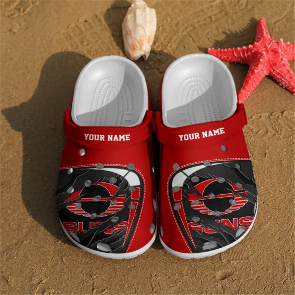 Gold Coast SUNS Australian Football League Exclusive Logo Crocs HOVA210525AFL07GCFC - Image 2