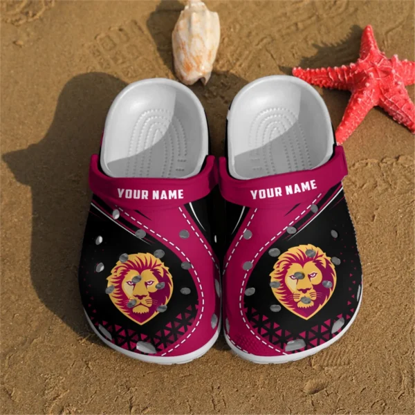 Brisbane Lions Australian Football League Exclusive Logo Crocs HOVA210525AFL08BL - Image 2