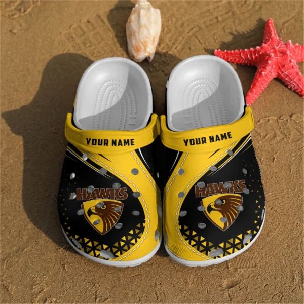 Hawthorn Hawks Australian Football League Exclusive Logo Crocs HOVA210525AFL08HAW - Image 2