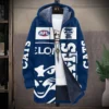 Geelong Cats Australian Football League Exclusive Logo Fleece Windbreaker HOAFL130525FW01GEEL