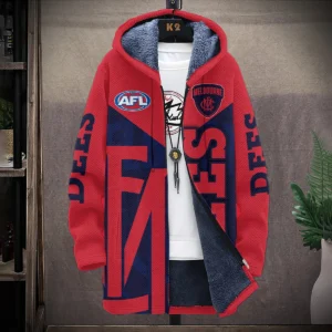 Melbourne Demons Australian Football League Exclusive Logo Fleece Windbreaker HOAFL130525FW01MELB