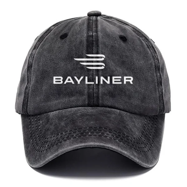 Bayliner Fishing AU Exclusive Logo Washed Cotton Baseball Cap - Printed With Box HOFS070525AU1BYL - Black