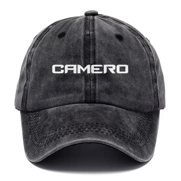 Camero Fishing AU Exclusive Logo Washed Cotton Baseball Cap - Printed With Box HOFS070525AU1CMR - Black