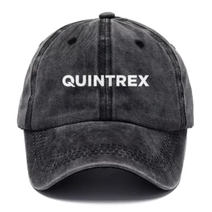 Quintrex Fishing AU Exclusive Logo Washed Cotton Baseball Cap - Printed With Box HOFS070525AU1QTX - Black