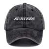 Surtees Fishing AU Exclusive Logo Washed Cotton Baseball Cap - Printed With Box HOFS070525AU1SUB - Black