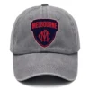 Melbourne Demons AFL Exclusive Logo Washed Cotton Baseball Cap - Printed With Box HOAFL100525BC01MELB - Gray