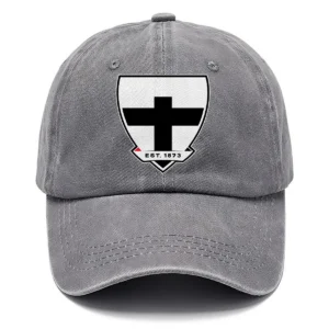St Kilda Saints AFL Exclusive Logo Washed Cotton Baseball Cap - Printed With Box HOAFL100525BC01STK - Gray