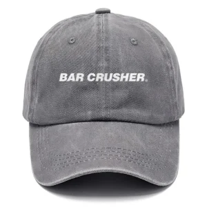 Bar Crusher Fishing AU Exclusive Logo Washed Cotton Baseball Cap - Printed With Box HOFS070525AU1BCR - Gray